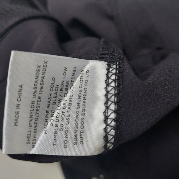 Trailside Black Pants M Softshell Zip‎ Pockets Elastic Waist Wind  Drawstring - Picture 9 of 10